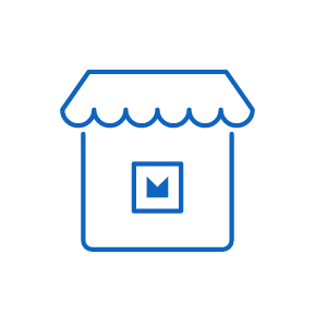 Shop Icon blue